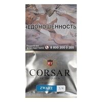 Фото  Табак курительный тонкорезаный CORSAR OF THE QUEEN ZWARE 3/4 35гр 