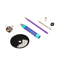 Фото 3 Кальян MAMAY CUSTOMS Coilovers MINI чёрный-space (грав. Rip Dip) (без колбы) 