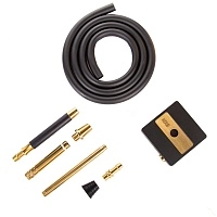 Фото 1 Кальян Hoob subAtom Чёрный x Золото | Cube mini Gold 