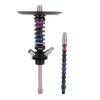 Фото 1 Кальян MAMAY CUSTOMS Coilover Micro Full Anod чёрный/dark space (без колбы) 