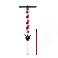 Фото  Кальян MAMAY CUSTOMS Coilovers бело-красный (без колбы) 