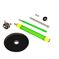 Фото 4 Кальян MAMAY CUSTOMS Coilovers жёлтый ф-салатовый (без колбы) 