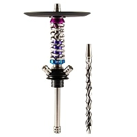 Фото  Кальян MAMAY CUSTOMS Coilover Micro космос серый Б. (без колбы) 