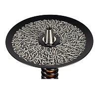 Фото 3 Кальян MAMAY CUSTOMS Coilover Micro золото-чёрный (грав. Лампасы) (без колбы) 