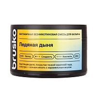 Фото  Бестабачная безникотиновая смесь для кальяна BRUSKO, 250 г, Ледяная дыня 