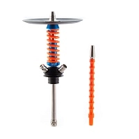 Фото  Кальян MAMAY CUSTOMS Coilover Micro сине-оранжевый (без колбы) (гр. Котофаки) 