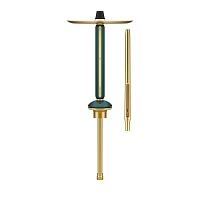 Фото  Кальян Alpha Hookah ECHO Emerald Green(Gold)(без колбы) 