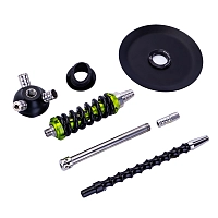 Фото 4 Кальян MAMAY CUSTOMS Coilover Micro салатовый сплеш (без колбы) 