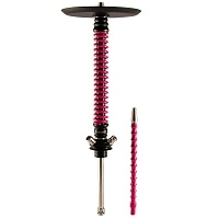 Фото  Кальян MAMAY CUSTOMS Coilovers чёрный-фуксия (грав. Дино) (без колбы) 