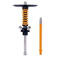 Фото 1 Кальян MAMAY CUSTOMS Coilover Micro чёрно-оранжевый (без колбы) 