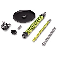 Фото 2 Кальян MAMAY CUSTOMS Coilovers чёрно-салатовый лак (без колбы) 