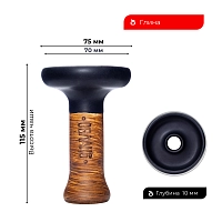 Фото 2 Чашка Облако Phunnel L Glaze Top 14 чёрная матовая 