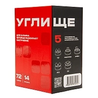 Фото  Уголь Углище кокосовый 72 шт (25 мм) Retail 