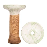 Фото  Чашка Облако Phunnel S Glaze Top 32 бело-зеленый мрамор 