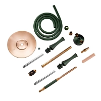 Фото 4 Кальян Hoob Mars Британский гоночный зелёный x Бронза 