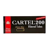 Фото  Гильзы сигаретные с фильтром CARTEL SUPERLONG 84x25мм (200шт) 