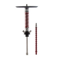 Фото  Кальян MAMAY CUSTOMS Coilovers MINI хром-красный лак (без колбы) 