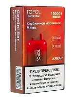 Фото  TOPOL GEMINI BAR Strawberry Sundae | Mocha (2 вкуса, 10000+ затяжек) 