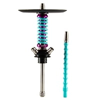 Фото  Кальян MAMAY CUSTOMS Coilover Micro фиолетово-мятный (без колбы) 
