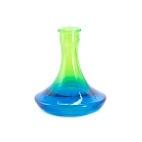 Фото  Колба Vessel Glass Крафт со швом сине-салатовый 