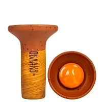 Фото  Чашка Облако Flow orange on brown 