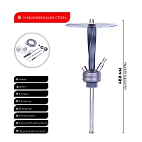 Фото 2 Кальян Hoob Apex mini Space Gray | Комплект Базовый 