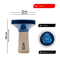 Фото 2 Чашка Облако Trio Line синий 