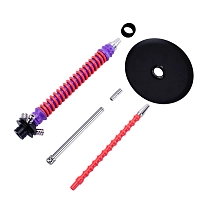 Фото 4 Кальян MAMAY CUSTOMS Coilovers сиренево-розовый (без колбы) 