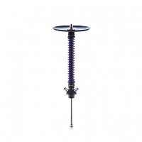 Фото  Кальян MAMAY CUSTOMS Coilovers чёрно-фиолетовый (грав. kitty) (без колбы) 