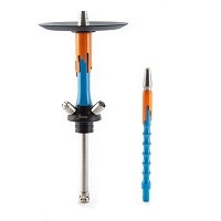 Фото  Кальян MAMAY CUSTOMS Flow сине-оранжевый (без колбы) 