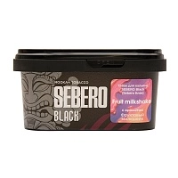 Фото  SEBERO Black с ароматом Фруктовый Милкшейк (Молочный коктейль с фруктами), 200 гр. 