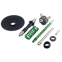 Фото 2 Кальян MAMAY CUSTOMS Coilover Micro зелёно-чёрный сплеш (без колбы) 