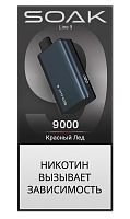 Фото 1 SOAK DARK BLUE Красный Лёд 9000 затяжек 