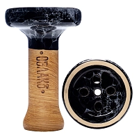 Фото 1 Чашка Облако Black Glaze Top чёрно-белый мрамор 