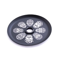 Фото 2 Кальян MAMAY CUSTOMS Coilovers MINI розово-жёлтый (грав. черепа) (без колбы) 