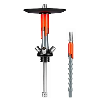 Фото 1 Кальян MAMAY CUSTOMS Flow серо-красный (без колбы) 