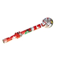 Фото 1 Трубка курительная стекло CH Круглая маленькая в ассортименте 