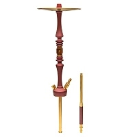 Фото 1 Кальян Hoob Mars Pro | Винный красный x Золото 