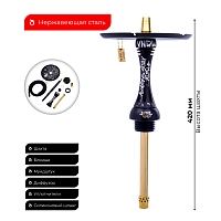 Фото 1 Кальян Alpha Hookah X SS VNDL Jet Black 
