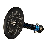 Фото 2 Кальян MAMAY CUSTOMS Coilovers MINI синий сплеш-чёрный (без колбы) грав. Кубы 