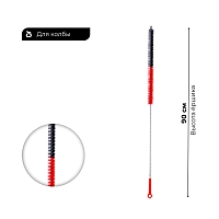 Фото 2 Ершик для шахты ES ECS-2-P (пластиковая ручка) чёрно-красный 