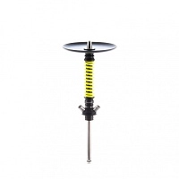 Фото  Кальян MAMAY CUSTOMS Coilovers MINI чёрно-жёлтый ф (без колбы) 