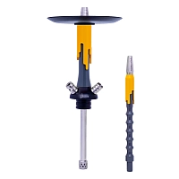 Фото 1 Кальян MAMAY CUSTOMS Flow серо-жёлтый (без колбы) 