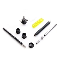 Фото 2 Кальян MAMAY CUSTOMS Coilovers MINI чёрно-жёлтый ф (без колбы) 12 