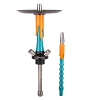 Фото 1 Кальян MAMAY CUSTOMS Flow морская волна/оранжевый (без колбы) 