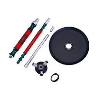 Фото 4 Кальян MAMAY CUSTOMS Leather Edition Mini кожа-зелёный лак (без колбы) 