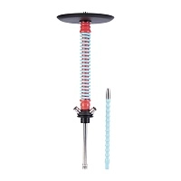 Фото 1 Кальян MAMAY CUSTOMS Coilovers розово-мятный (грав.Peace) (без колбы) 