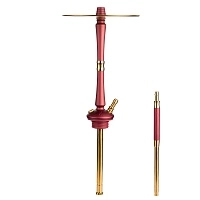 Фото 1 Кальян Hoob Go Винный красный x Золото 