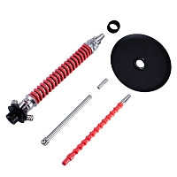 Фото 4 Кальян MAMAY CUSTOMS Coilovers хром-розовый (без колбы) 