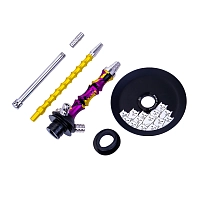 Фото 4 Кальян MAMAY CUSTOMS Asian MICRO пурпурно-золотой камуфляж (без колбы) 